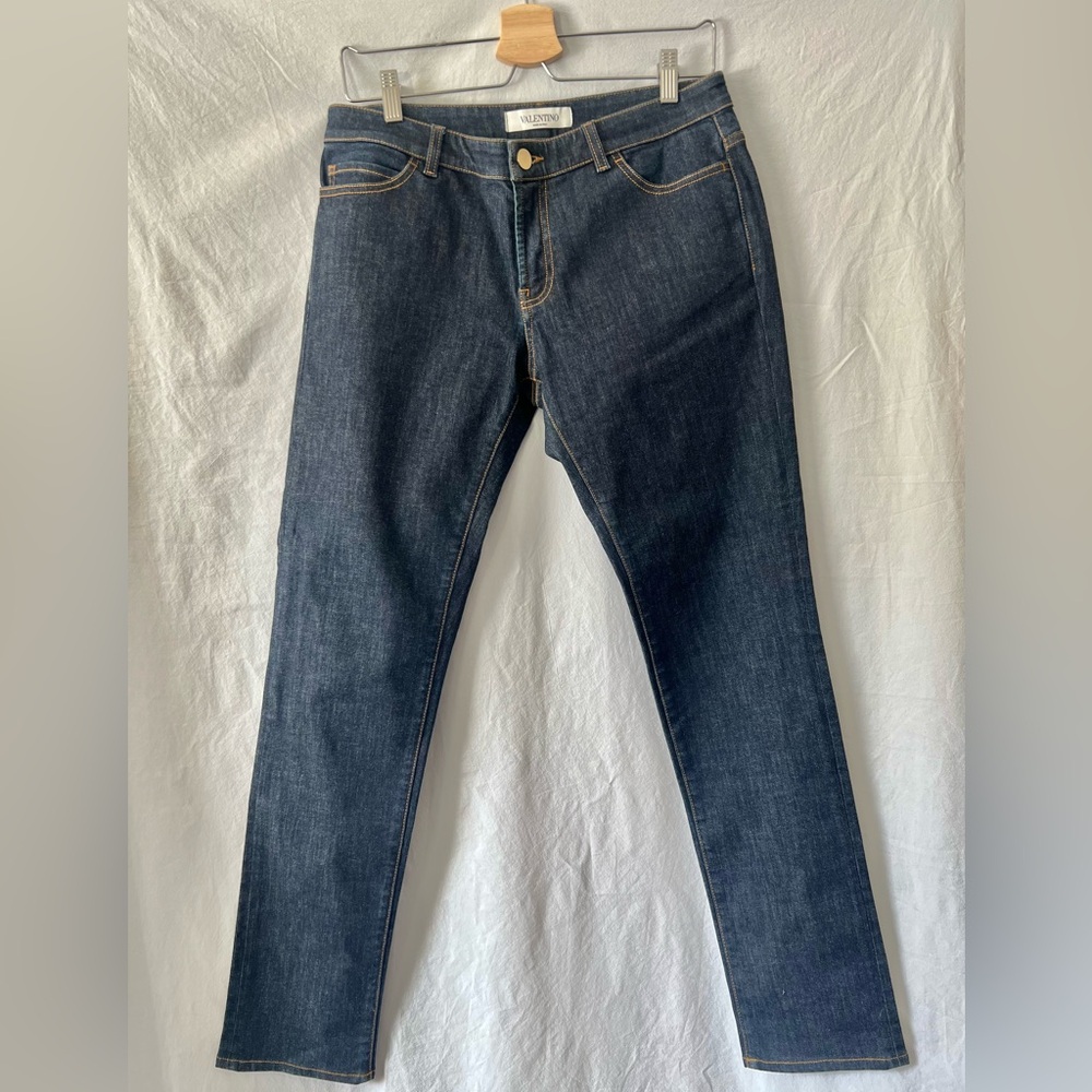 Valentino rock stud Deep Blue Denim Pants 29